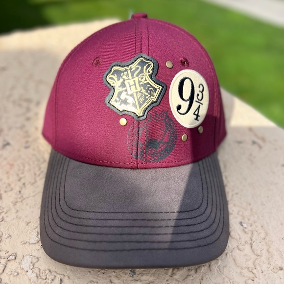 Warner Bros. Other - NWT Harry Potter Hat Maroon Platform 9 3/4 Adjustable Baseball Hat/Cap